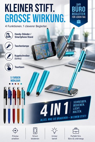 Neu 4in1 kugelschreiber - 4in1,